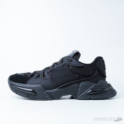 Dolce & Gabbana Airmaster Panelled Low-Top Sneakers Black (Dot Perfect)